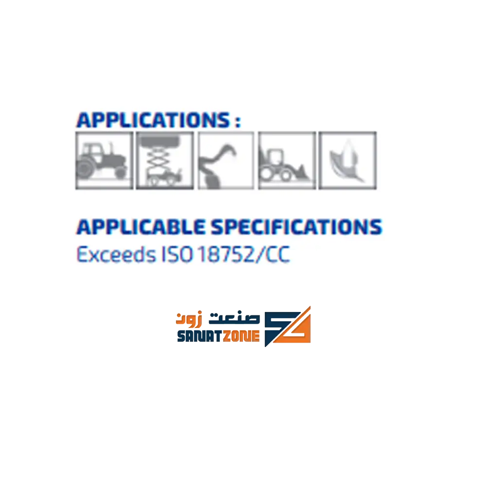 شیلنگ هیدرولیک دو لا سیم 3/4" 280 بار hyso-flex