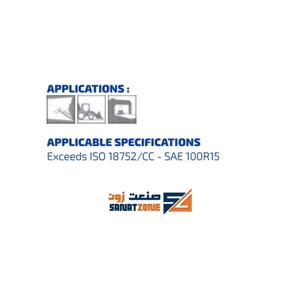 شیلنگ هیدرولیک چهار لا سیم 3/4" 420 بار hyso-flex 6K