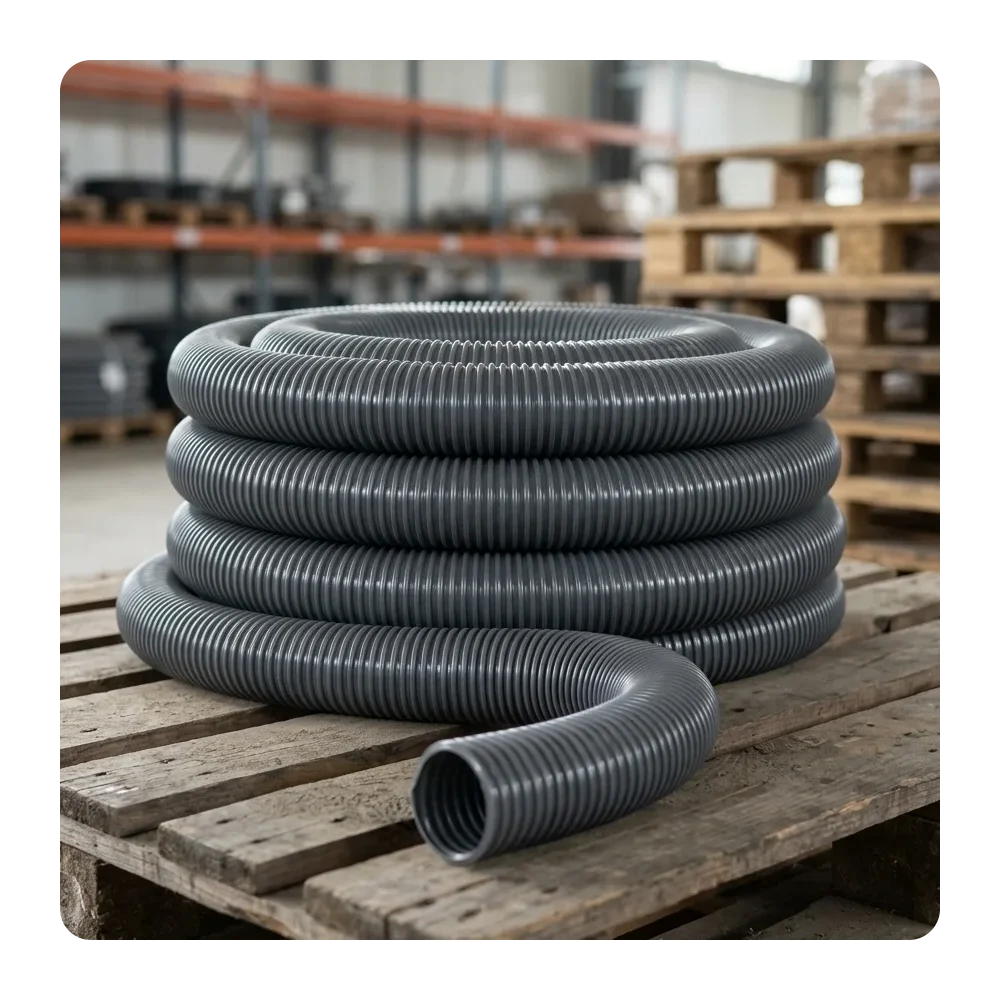 لوله خرطومی طوسی EOLO PVC (DN100)