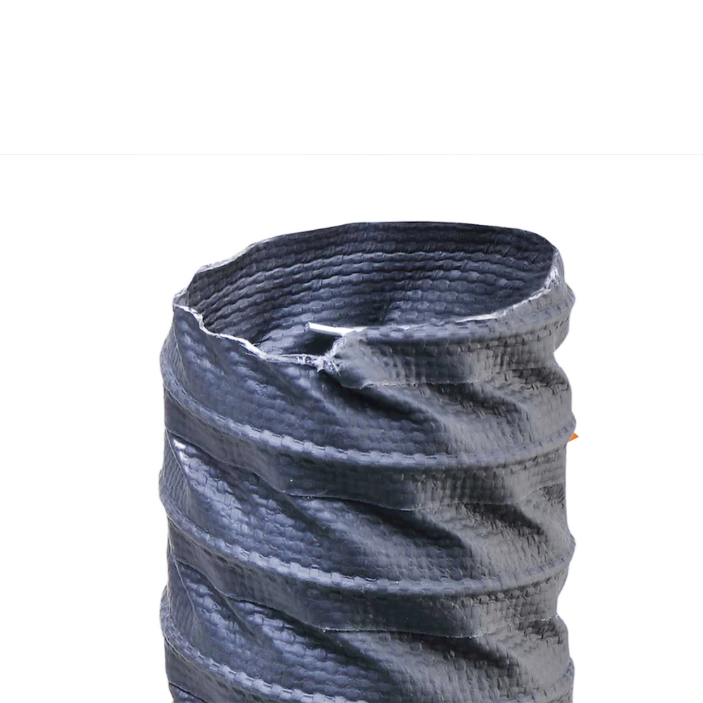 لوله خرطومی هواکش برزنتی مشکی فنردار EOLO THERMORESISTENTE (DN80)