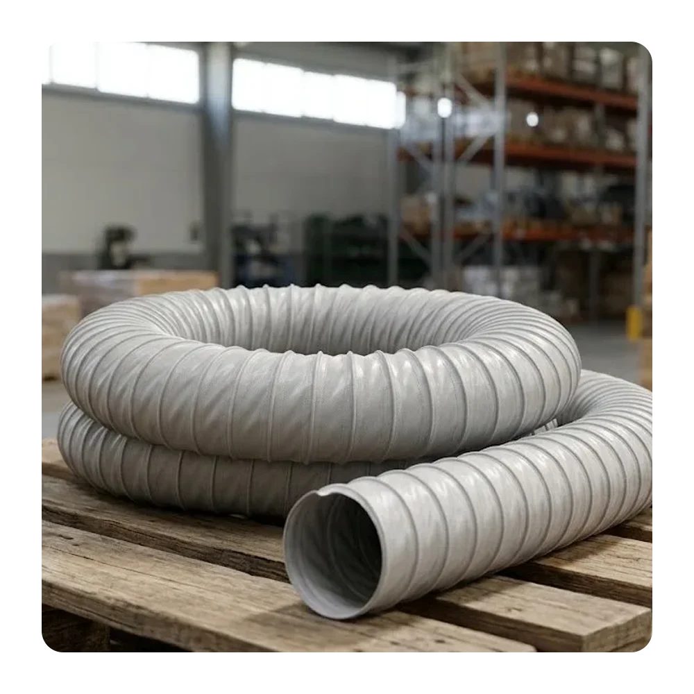لوله خرطومی هواکش برزنتی فنردار طوسی EOLO THERMO RESISTENTE (DN40) - تصویر 2