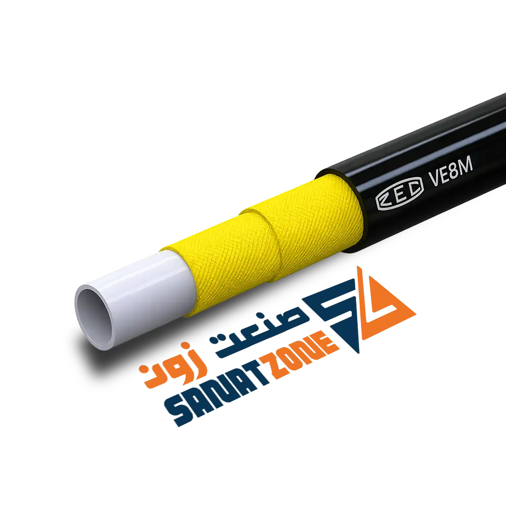 شیلنگ ترموپلاستیک نارنجی سه لا نخ داخل تفلون 3/16" ZEC VE8