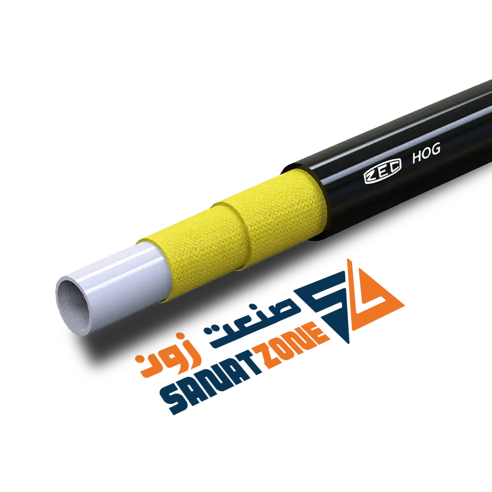 شیلنگ ترموپلاستیک مشکی سه لا نخ داخل تفلون ZEC HOG897100 OFFSHORE (1 اینچ 345 بار)