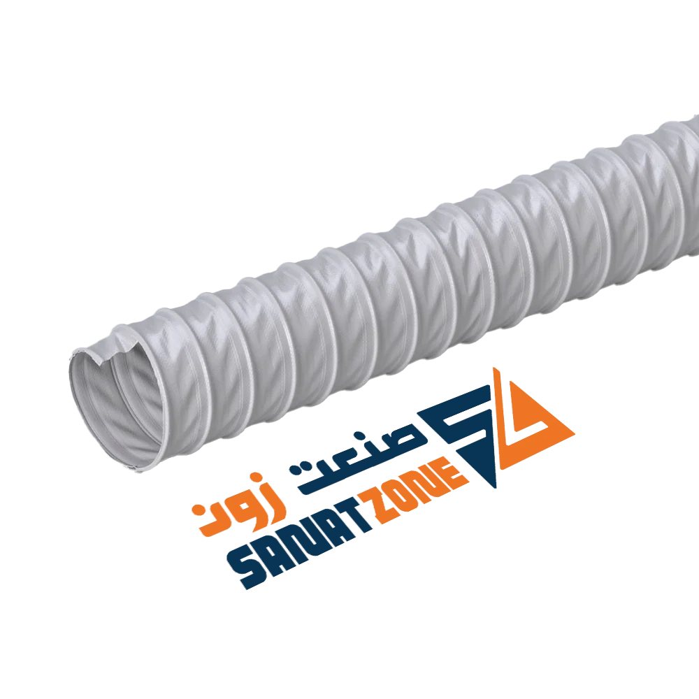 لوله خرطومی هواکش برزنتی فنردار طوسی EOLO THERMO RESISTENTE (DN120)