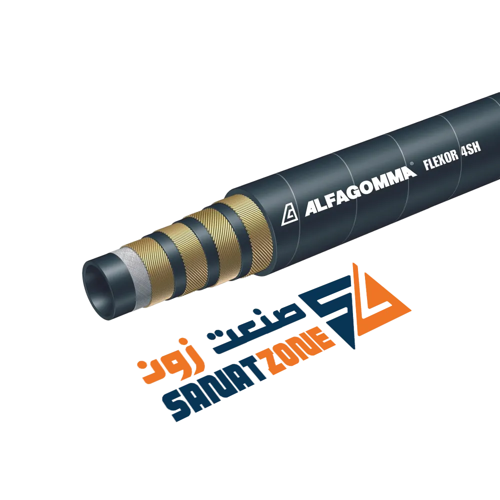 شیلنگ هیدرولیک چهار لا سیم Alfagomma FLEXOR 4sh (250 بار Dn51)