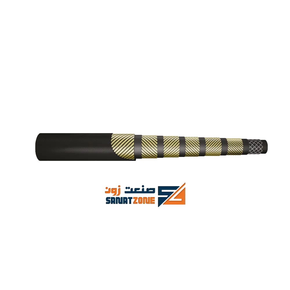 شیلنگ هیدرولیک شش لا سیم IMM HYGREEN TFDR013 (350 بار 2”)